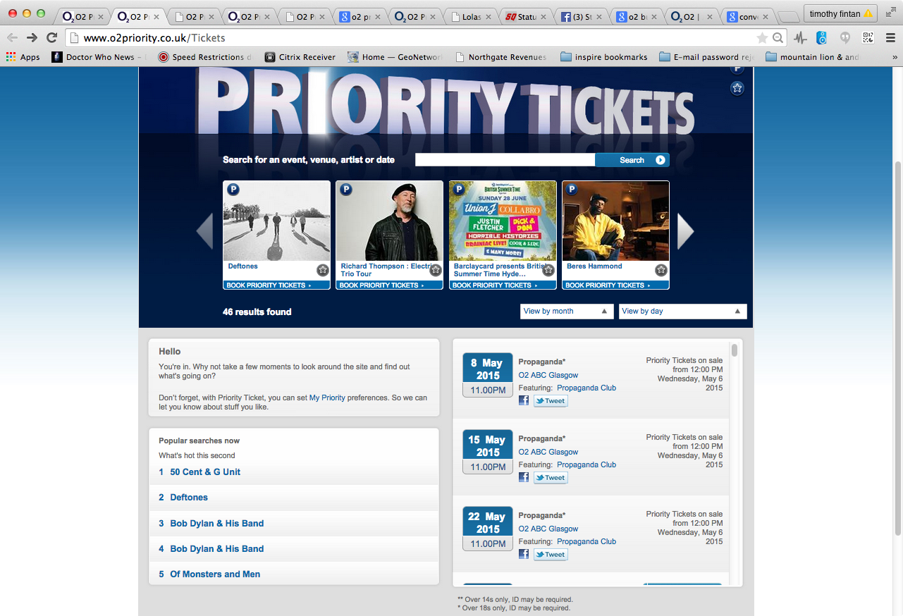 O2 Priority Tickets Bad Experience Page 2 O2 Community