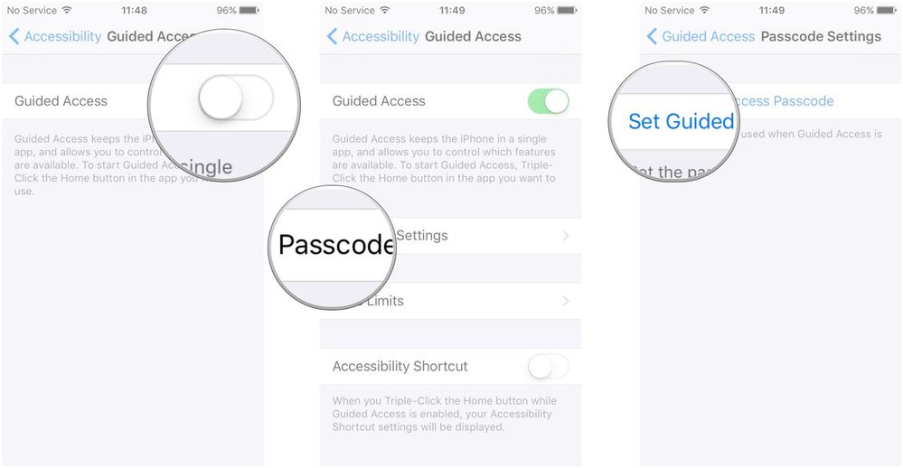 Accessibility iPhone Guided Access
