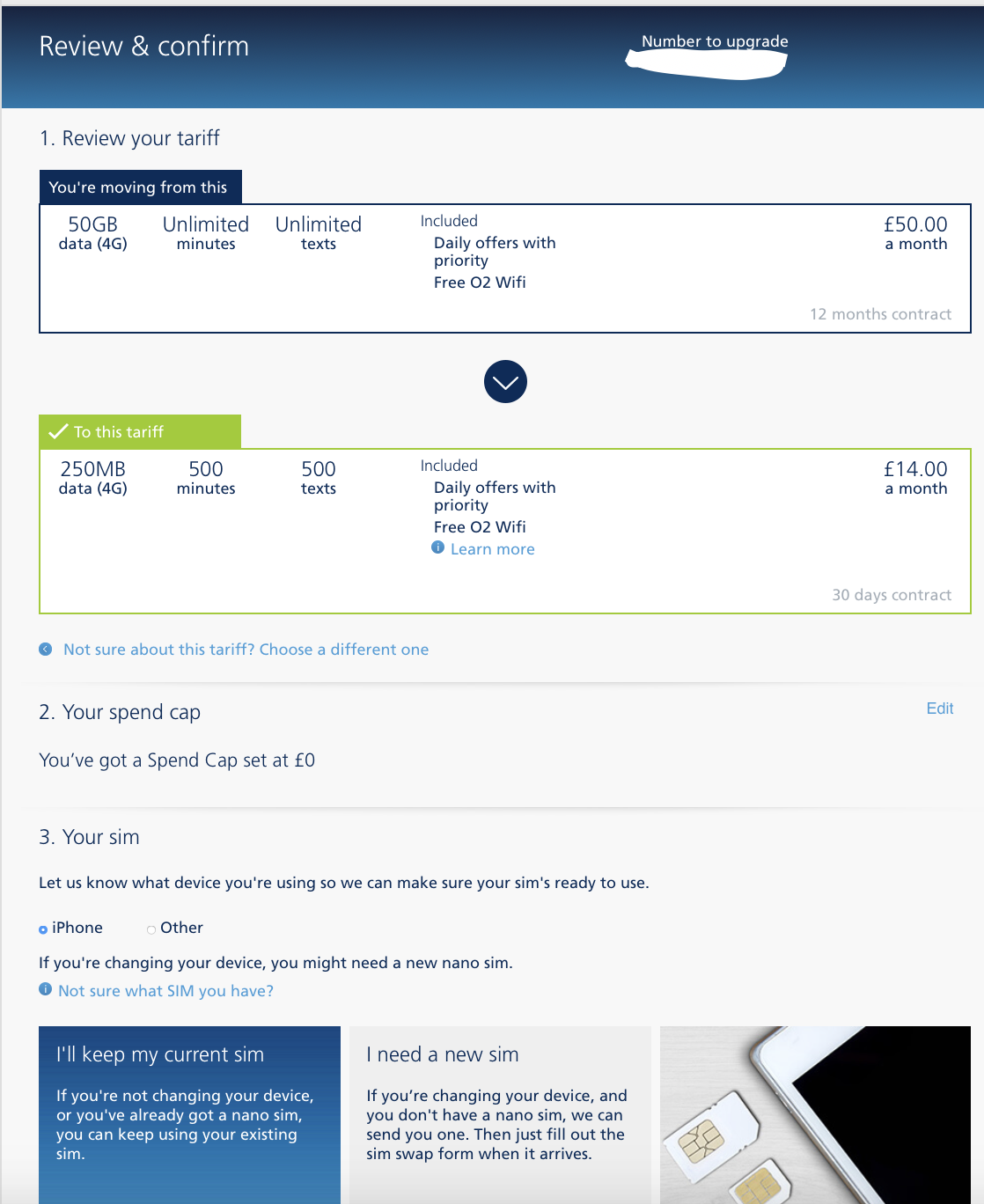 Leaving o2 - upgrade to 30 day sim to leave early? - O2 Community
