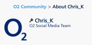 20**Personal info** 18_50_17-About Chris_K - O2 Community.png