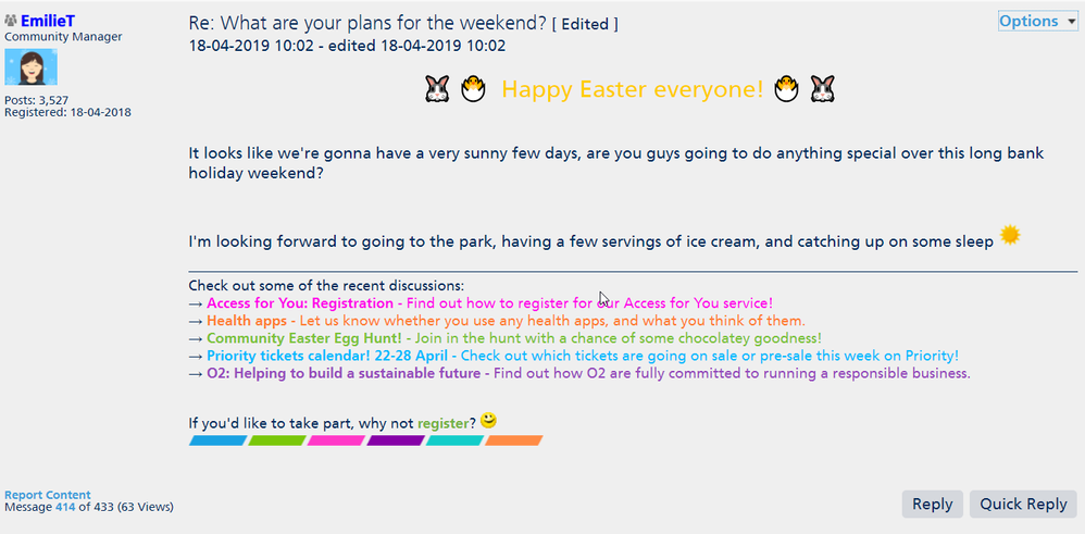 20**Personal info** 15_53_58-Re_ What are your plans for the weekend_ - Page 14 - O2 Community.png