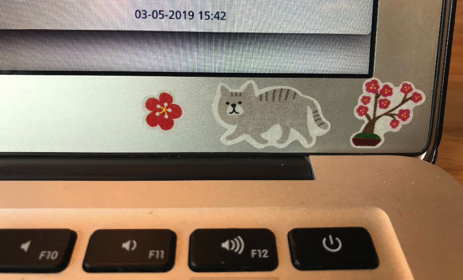 Photo of my laptop stickers