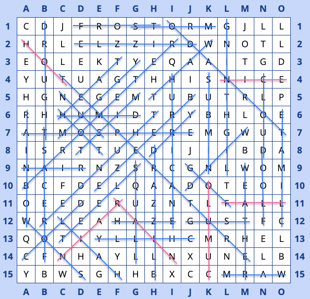 Word search grid