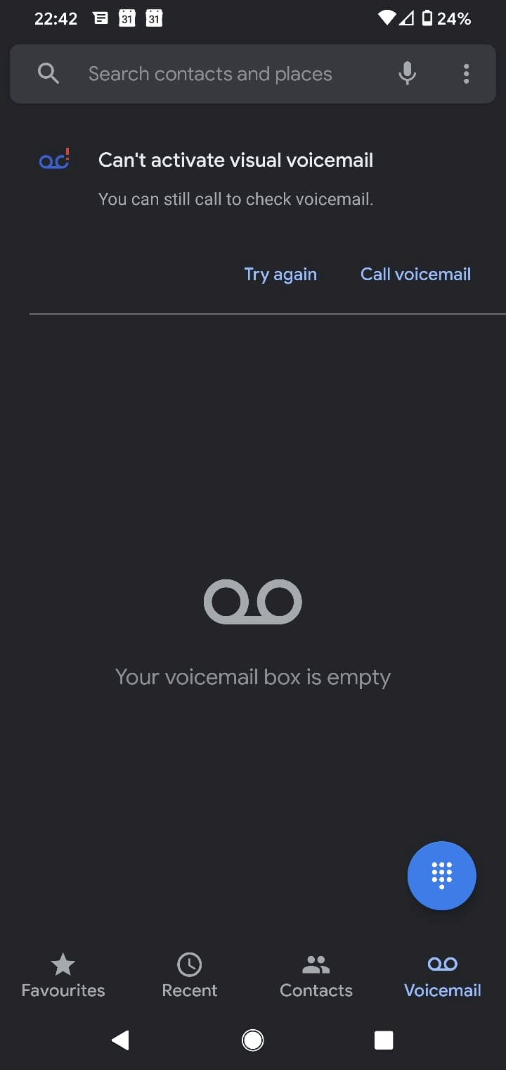 Activating visual voicemail 2