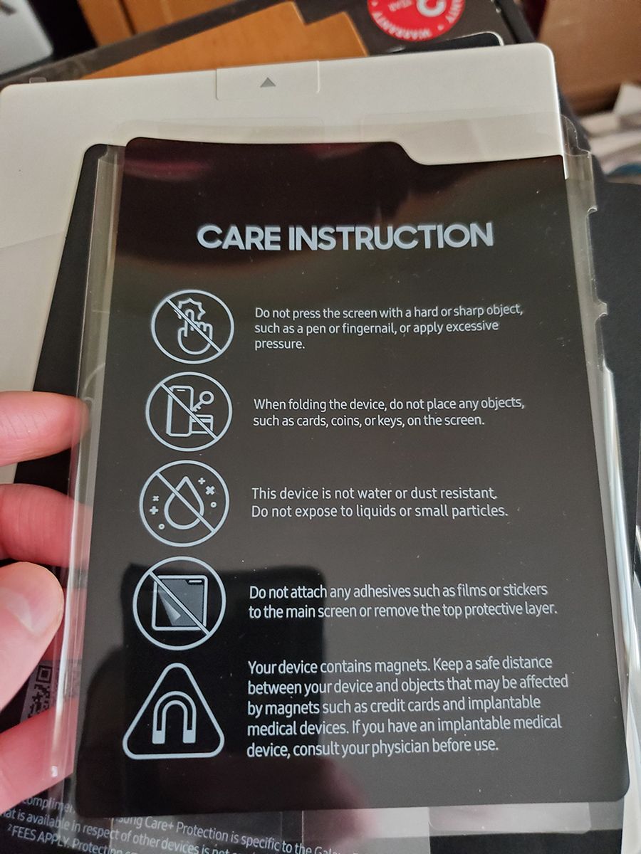 Care instructions