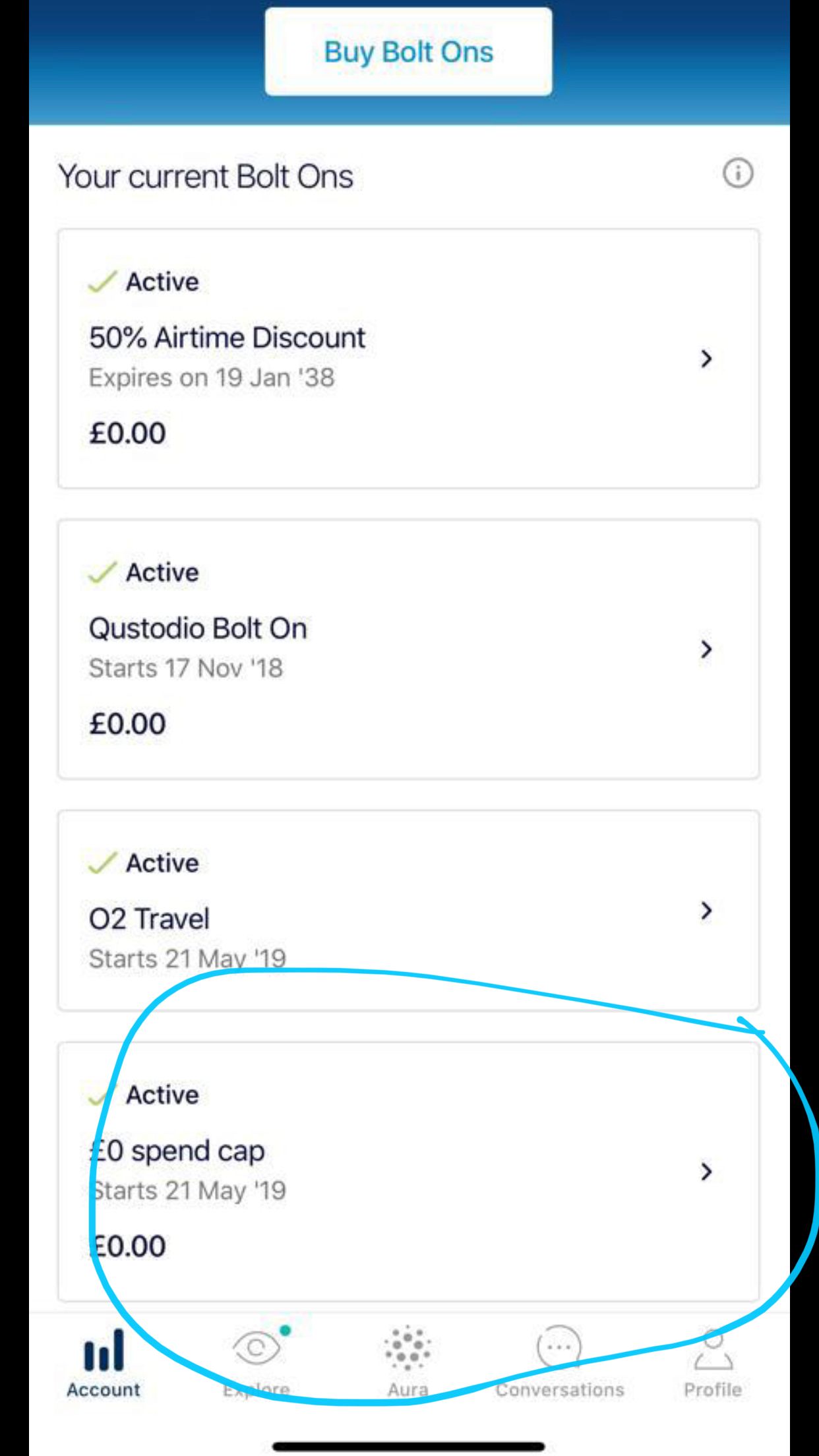 Solved Spend cap O2 Community