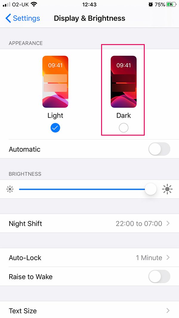Dark Mode on iOS - step 2