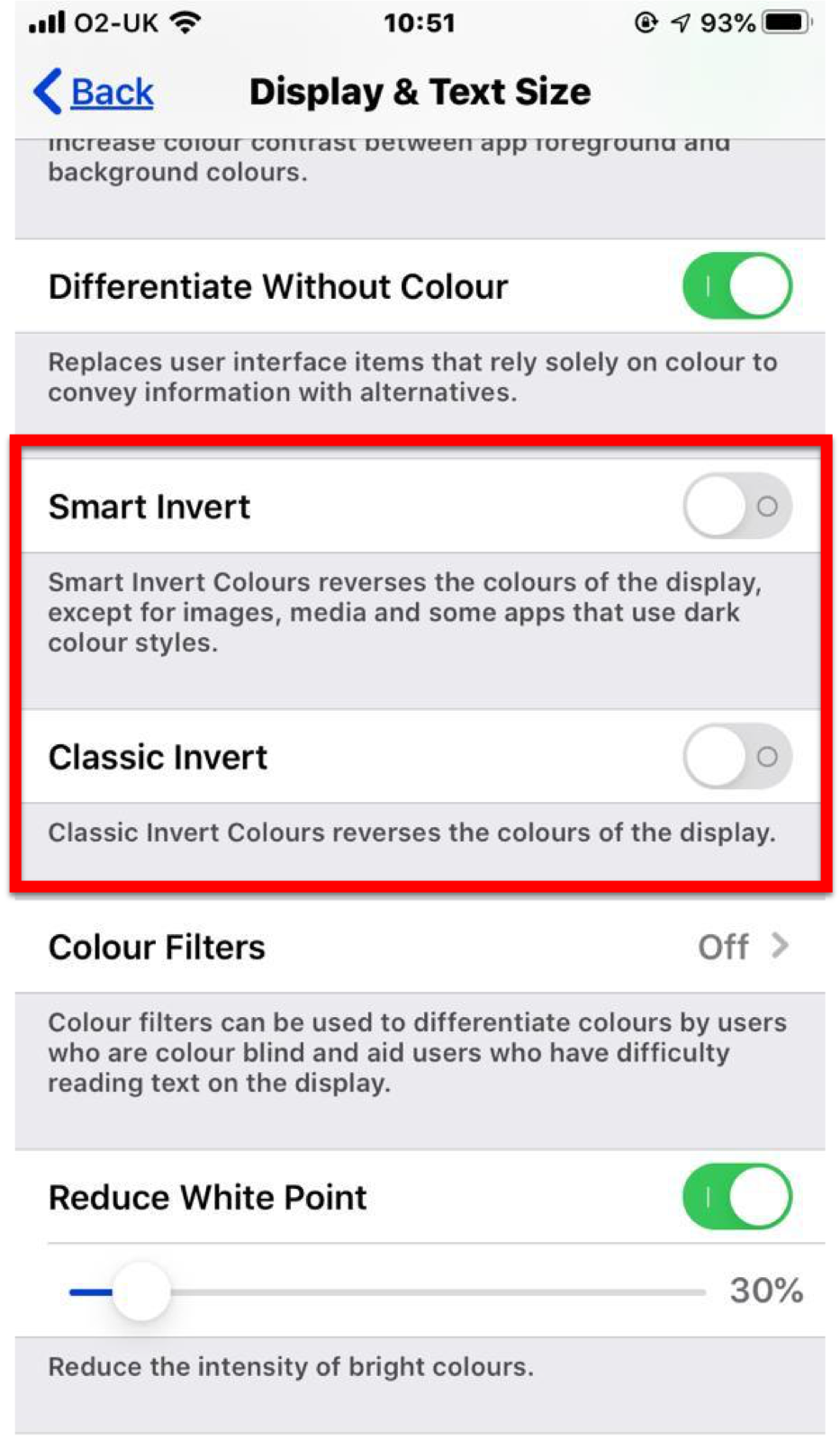 Invert Colour on iOS - step 2