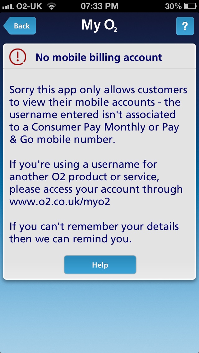 Solved: My O2 App won't let me sign in... - O2 Community