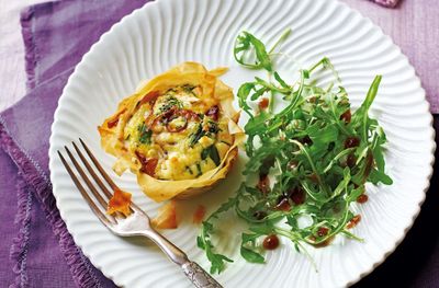 Filo Pastry red onion, broccoli and cheese tartlets.jfif