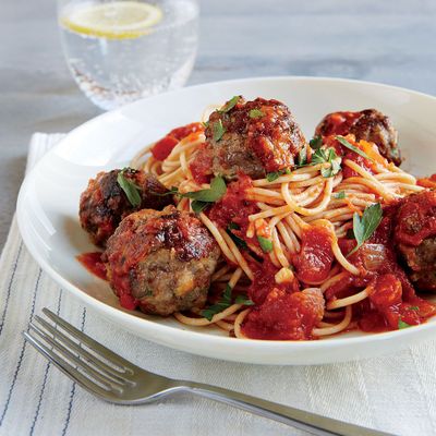 Meat balls with pasta sauce and sprinkle cheese.jfif