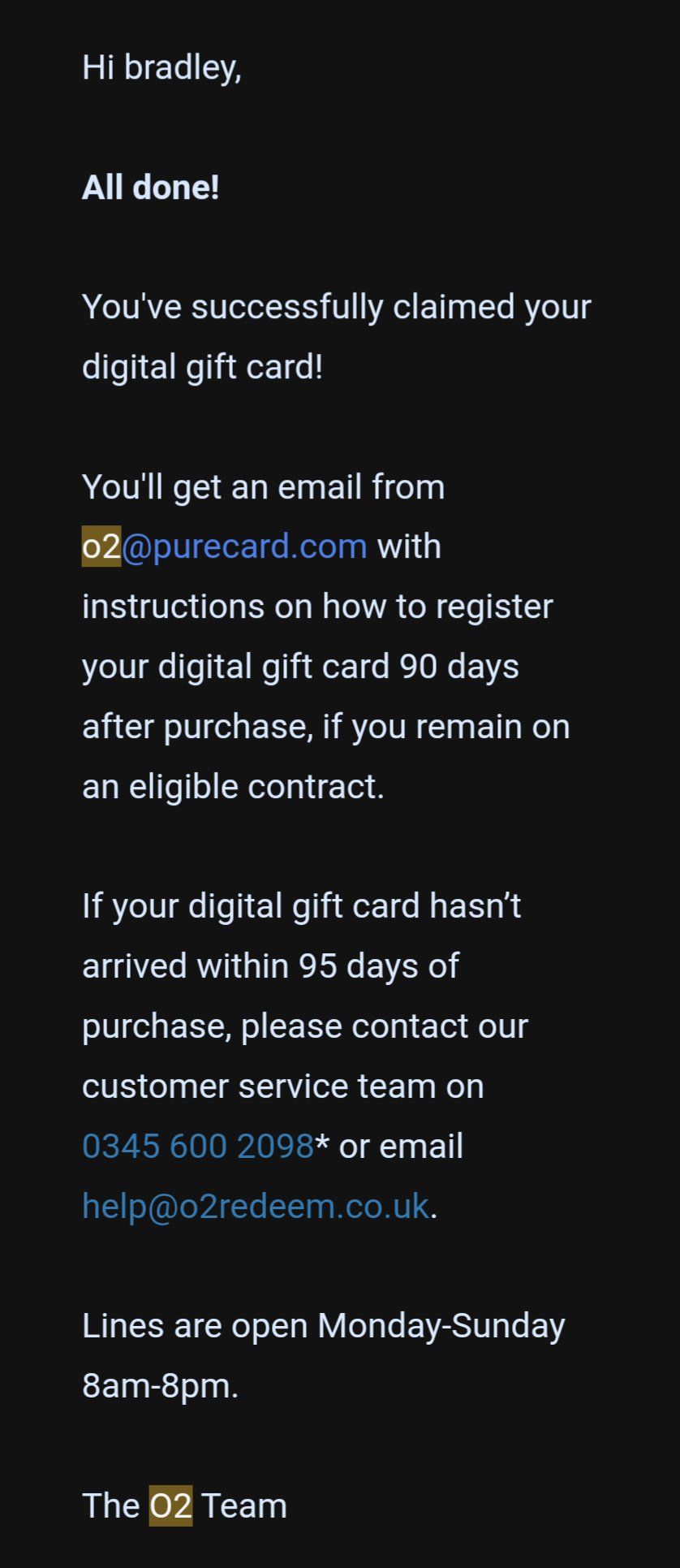 Solved: £300 voucher - O2 Community