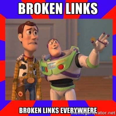 Broken links