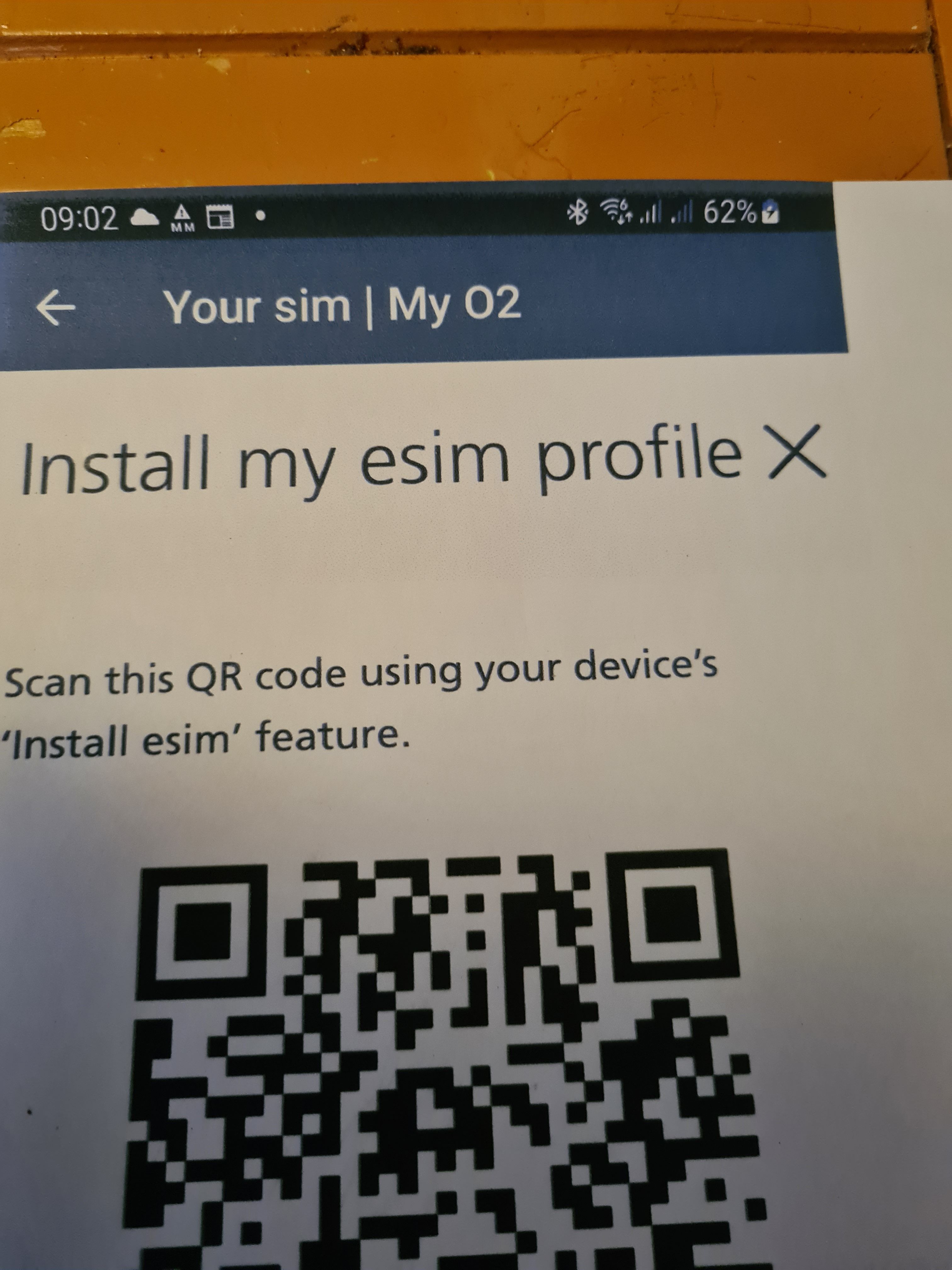 Solved ESim request to customer services has disconnected O2