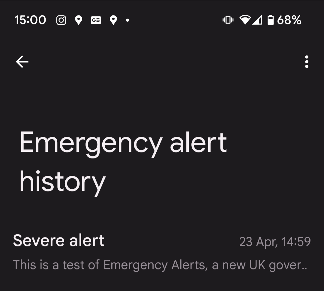 Emergency Alert Test Sunday 23rd April at 3pm O2 Community