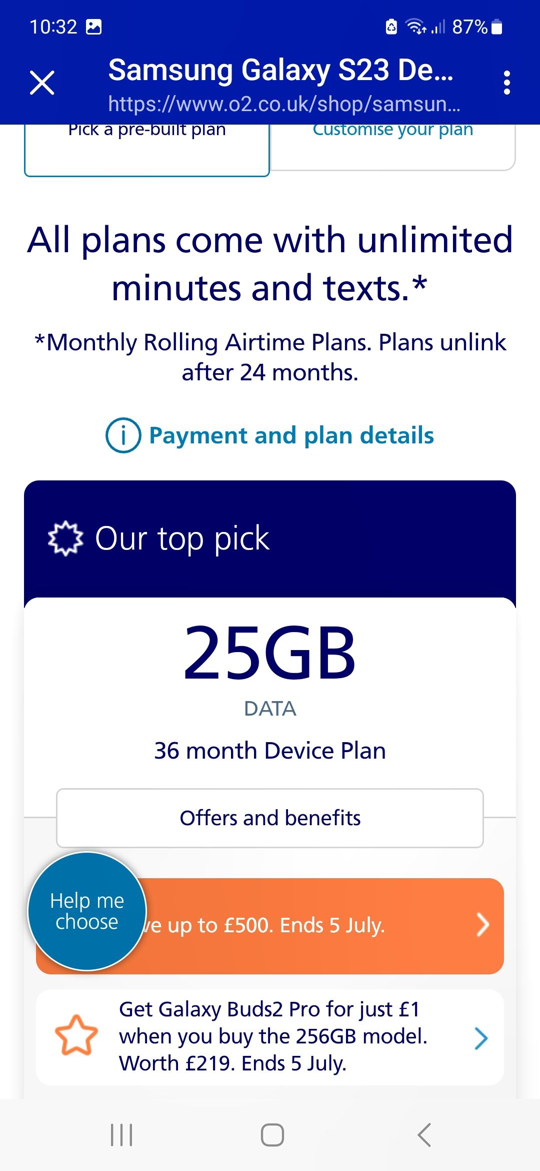 Samsung promotions hotsell o2 buds