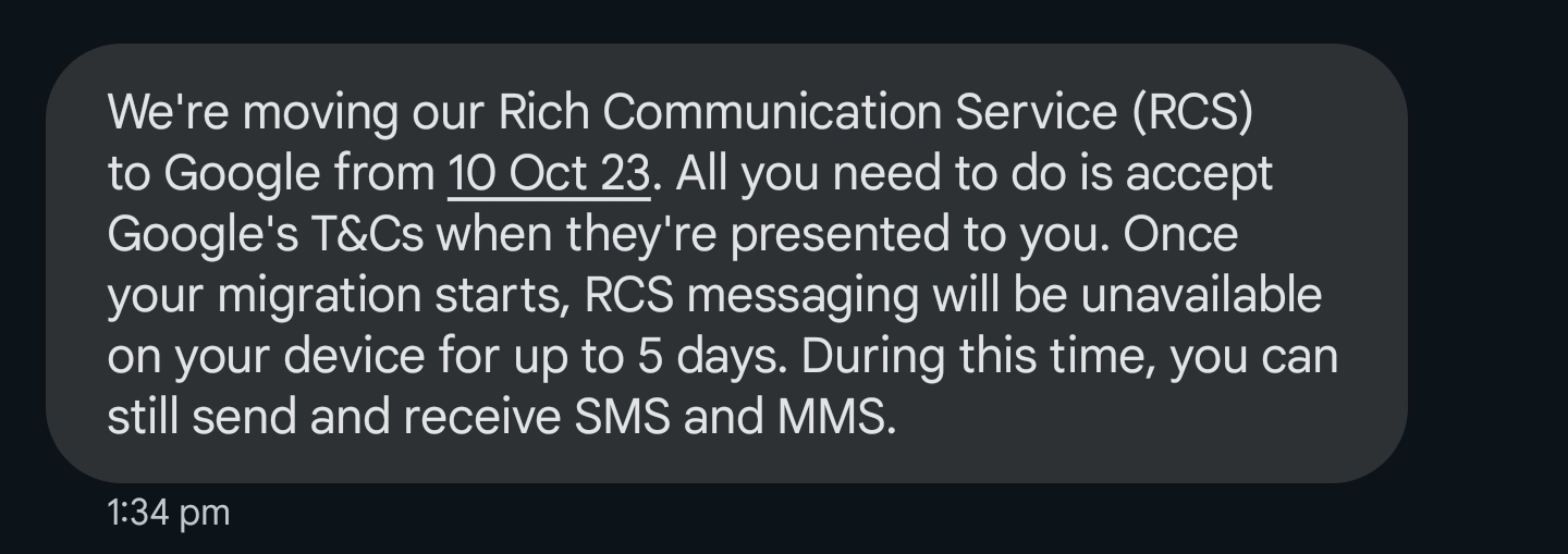 O2 using Jibe RCS services from 10/10 ISPreview UK Forum