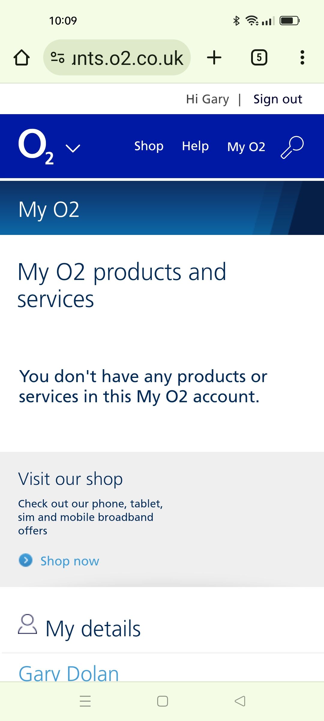 my o2 app isnt working,when i sign in,it says no d... O2 Community