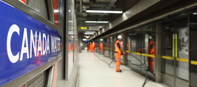 4G Technology being installed at Canada Water tube station