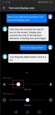 Adjusting Text Size on Android - step 3